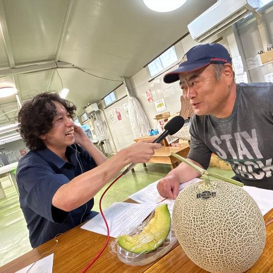 「レディオベリー（７６．４FM）」でアールスメロンを紹介いただきました！